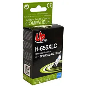Tintes kasetne Uprint H-655XLC / CZ110AE Cyan priekš saderīgām printeriem