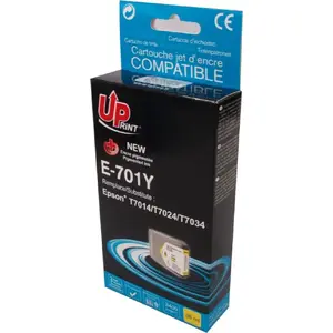 Printer ink cartridge Uprint E-701Y Yellow compatible with E-701 series