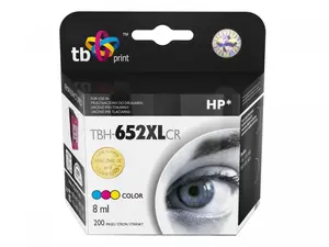 Картридж TB Print TBH-652XLCR для принтеров HP — пигментные чернила, 8 мл, синие/фиолетовые/жёлтые, 1 шт