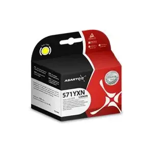 Ink Cartridge Asarto for Canon CLI‑571 compatible, for Canon MG5750/MG6850 series, yellow