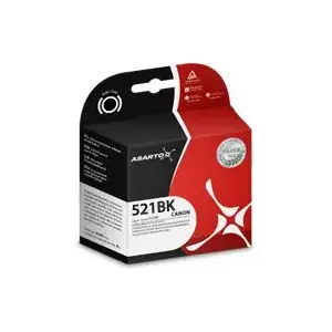 Картридж с чернилами Asarto Canon CLI-521BK — черный, замена для принтеров Canon, MPN AS-C521BK