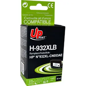 Tintes kasetne UPrint H-932XL-B (CN053AE) Melna, lielas ietilpības nomaiņa saderīgām ierīcēm