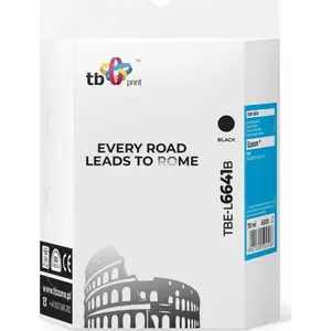 Ink Cartridge TelForceOne for Epson L100/L110/L200/L210/3xx/550, model TBE-L6641B, black