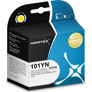 Картридж Asarto для Epson 101YN C13T03V44A 70 мл желтый