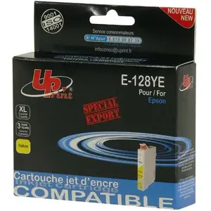 Картридж с чернилами Uprint E-128YE желтый совместимый C13T12844011