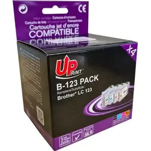 Картриджи Uprint B-123 PACK совместимые с Brother LC-123 — набор 4 шт: черный, голубой, пурпурный, желтый