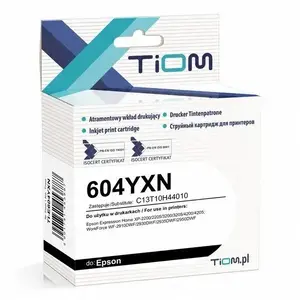 Картридж с чернилами Tiom для Epson 604YXN TI-E604YXN — 12 мл, желтый, ~350 стр.