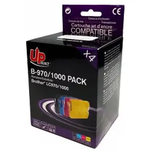 Toneru komplekts OWA Armor priekš Brother LC970/1000 — 4 kasetes (Melnā, Ciāna, Magenta, Dzeltenā)