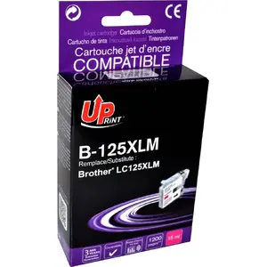 Tintes kasetne Uprint B-125XLM / LC-125XLM Magenta priekš saderīgām printeriem