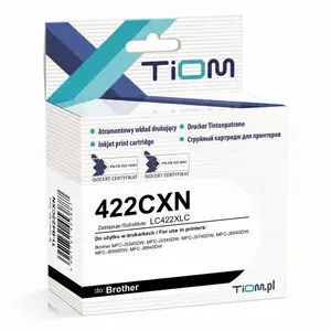 Ink Cartridge Tiom LC422XLC (TI-B422CXN) cyan 19 ml, yield ~1500 pages