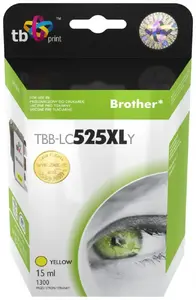 Ink cartridge TB Print TBB-LC525XLY for Brother, yellow, pigment ink 15 ml, ~1300 pages, 1 pc
