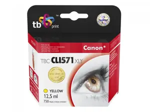 Ink cartridge TB Print TBC-CLI571XLY for Canon, yellow, pigment ink 12.5 ml, 1 pcs