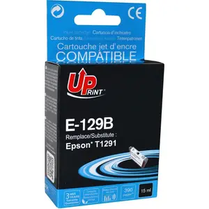 Tintes kasetne UPrint E-129B / C13T12914010 T1291 melna priekš saderīgām printeriem