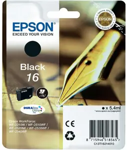 Ink cartridge Epson DURABrite Ultra Black C13T16214010 — Original, Standard Yield, single pack