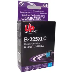 Картридж с чернилами Uprint B-225XLC / LC-225XLC Cyan для совместимых принтеров
