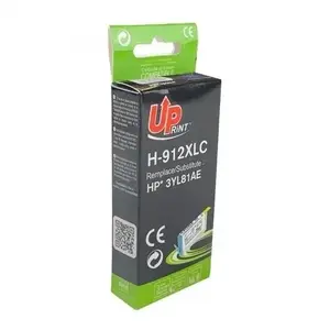 UPrint saderīgs tinte kasetne H-912XLC-HP (saderīga ar 3YL81AE / HP 912XL), cian