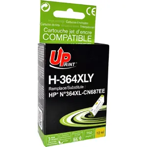 Картридж Uprint H-364XLY / CB325EE желтый совместимый с принтерами серии H-364
