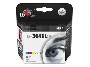 Картридж TB Print TBH-304XLCR для HP — пигментные, 18 мл, синий пурпурный желтый, 1 шт