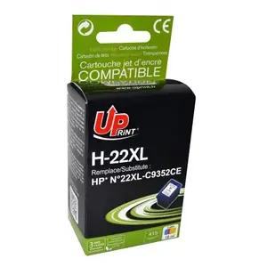 Картридж UPrint совместимый H-22XL для HP — три цвета (голубой, пурпурный, желтый), 18 мл, 415 стр., 1 шт.