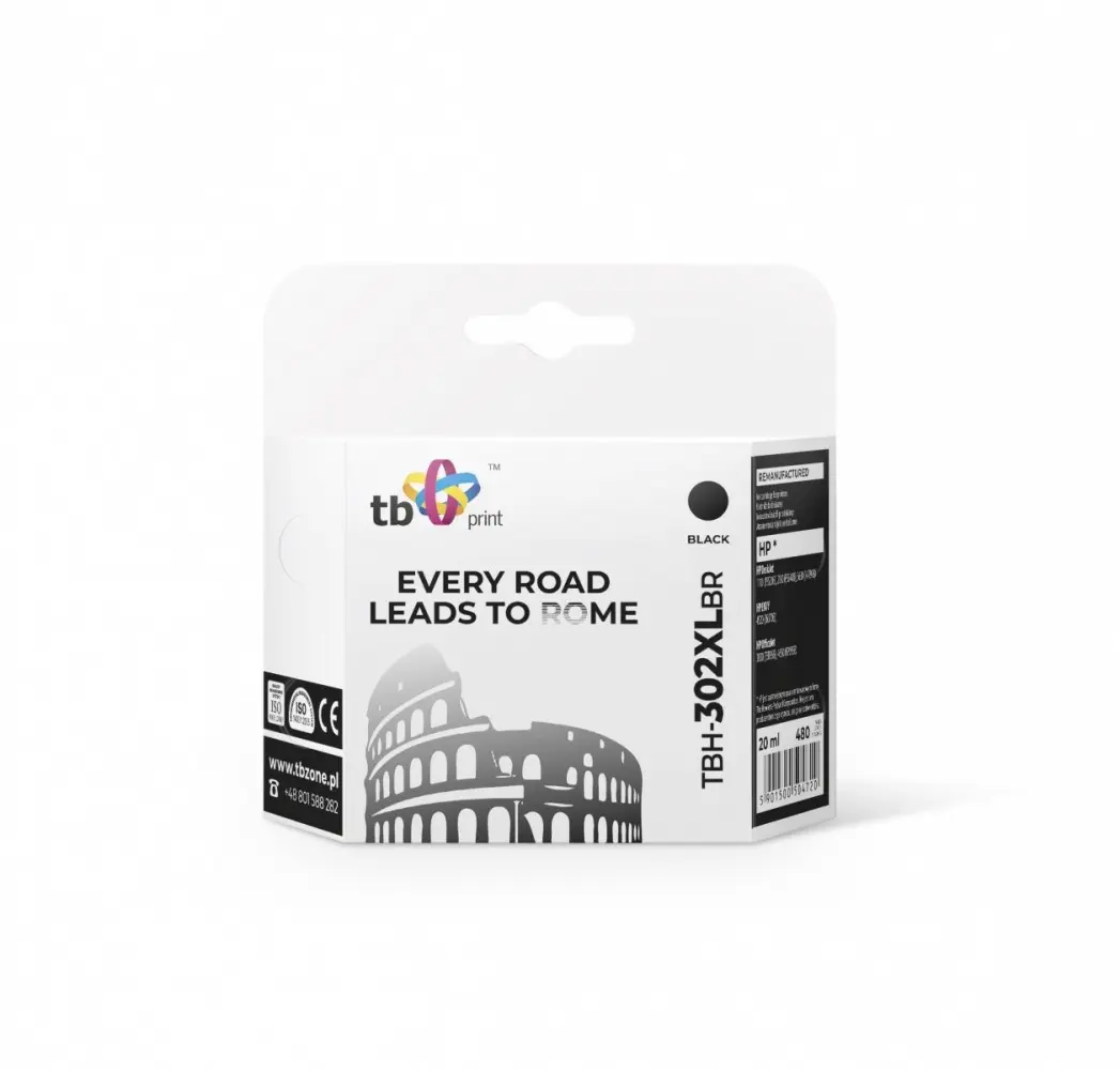 Tintes kasetne TB Print BH-302XLBR (melna)