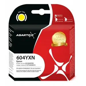 Картридж с чернилами Asarto для Epson 604YXN (C13T10H44010) — желтый, 7 мл, ~400 стр.