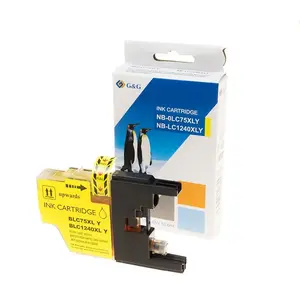 Ink cartridge G G compatible model NP-B-0LC75Y/1240Y yellow for printers, 600 pages
