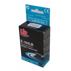 Картридж Uprint T3AZUR EJ16XLBUP совместимый с Epson, черный, 14 мл, 500 стр., 1 шт