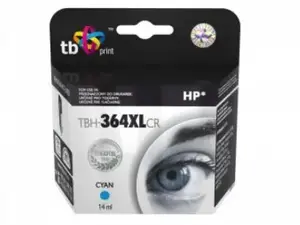 Toneru kasetne TB Print TBH-364XLCR Cyan priekš HP printeriem, iznākums 750 lapas, 1 gab.