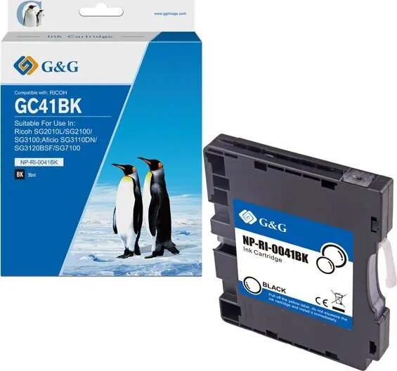 Melnas tintes kasete G G NP-RI-0041BK