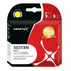 Картридж с чернилами Asarto для Epson 503YXN C13T09R44010 10,2 мл жёлтый — примерно 470 стр.