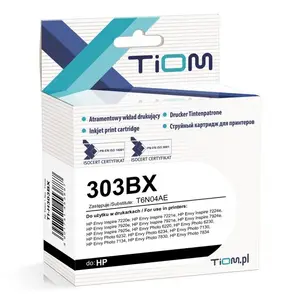 Картридж с чернилами Tiom для HP 303XL / 303BX (T6N04AE) Черный, ~650 страниц