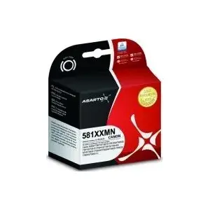Картридж Asarto для Canon CLI-581XXLM, магента, ресурс около 760 страниц