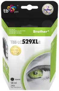 Картридж TB Print TBB-LC529XLB для Brother, черные пигментные чернила 58 мл, ресурс ~2400 стр., 1 шт