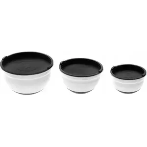 Food storage bowls with lids Maku set of 3 — stainless steel 4 L, 2 L, 1.3 L