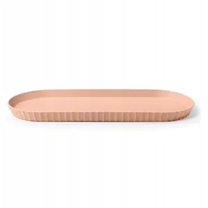 Oval serving platter Bolesławiec 51 x 20.5 cm, pink