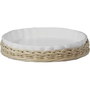 Wicker tart dish basket 25 cm, NPC Polska La Porcellana Bianca