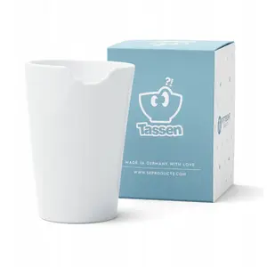 Cup FiftyEight FIFTYEIGHT Kubek z ugryzieniem biały — FiftyEight ceramic cup, white