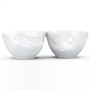 FiftyEight bļodiņu komplekts 200 ml — porcelāna servēšanas bļodiņas, baltas, komplekts
