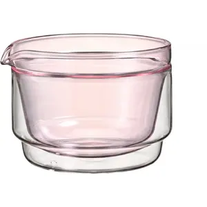 Double-wall Matcha Bowl HARIO 300 ml, pink