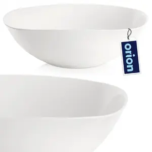 Glass Bowl Lumarko LUNA 25 cm Ø, 2 L capacity, white