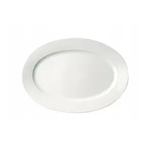 Oval serving platter Luminarc Rondo, length 32 cm, glass