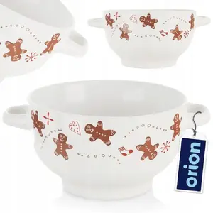 Ceramic soup bowl ORION PIERNICZEK 750 ml, 750 ml capacity, round serving bowl