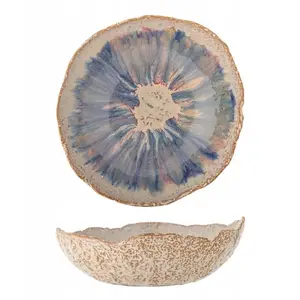 Stoneware Bowl Bloomingville Miska Niebieska – ceramic serving bowl, handcrafted finish