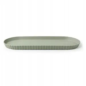 Oval Serving Platter Bolesławiec MINERVA 51 x 20.5 cm, green
