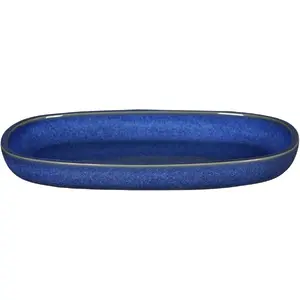 Serving Platter ORION STONE 23×15 cm, cobalt