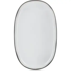 Serving Platter Revol CARACTERE 35x21 cm by Revol — White Cloud porcelain