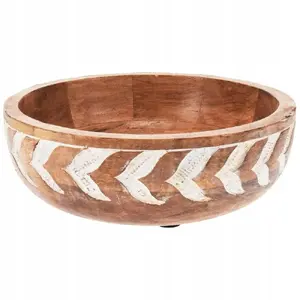 Wooden serving bowl Vilde 259688 — 20 cm diameter, 850 ml capacity