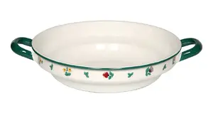 Fruit bowl RIESS R-0219-049 — enameled steel, round, Ø24 cm, height 65 mm