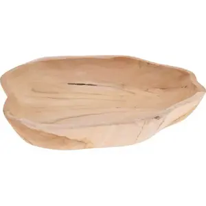 Serving Plate / Tray Home&Styling Collection Talerz do serwowania 35 x 30 cm teak wood