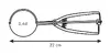 Disher scoop Tescoma 420214 stainless steel 5 cm Photo 2
